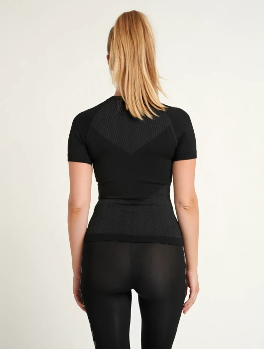 hummel Seamless Jersey Funktionsshirt kurzarm schwarz (Damen)
