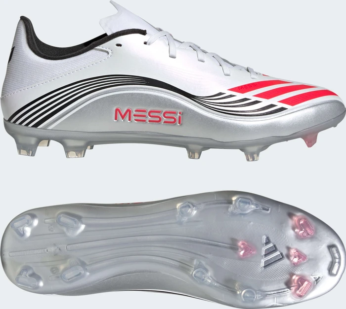 adidas F50 League Messi FG/MG cloud white/lucid red/silver metallic