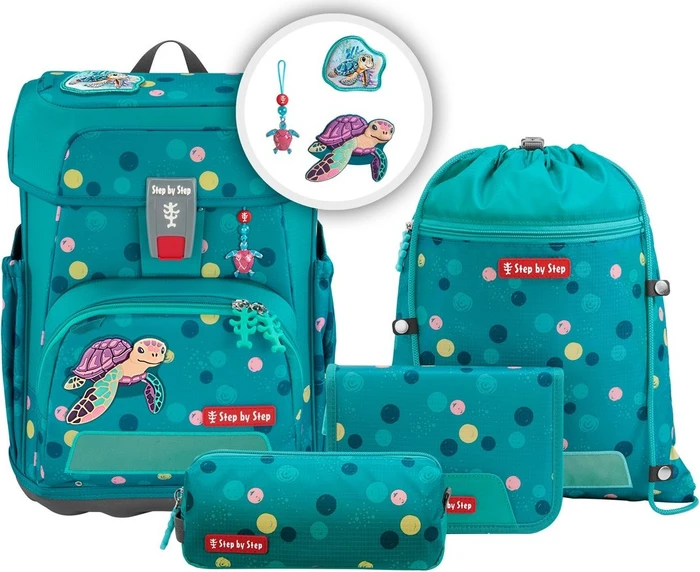 Step by Step Cloud Ocean Turtle Schultaschen-Set, 5-tlg.