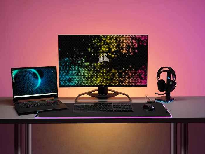 Corsair Gaming K100 AIR Wireless, MX RGB ULP Tactile, USB/Bluetooth, US