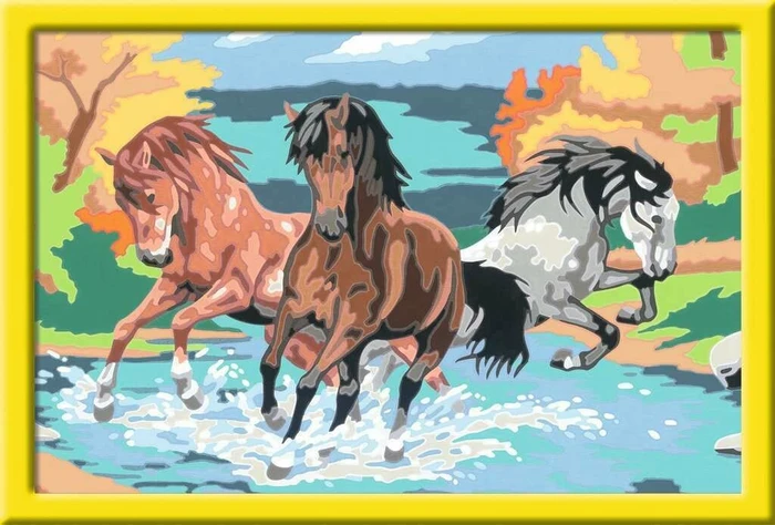 Ravensburger Malen nach Zahlen Stolze Wildpferde