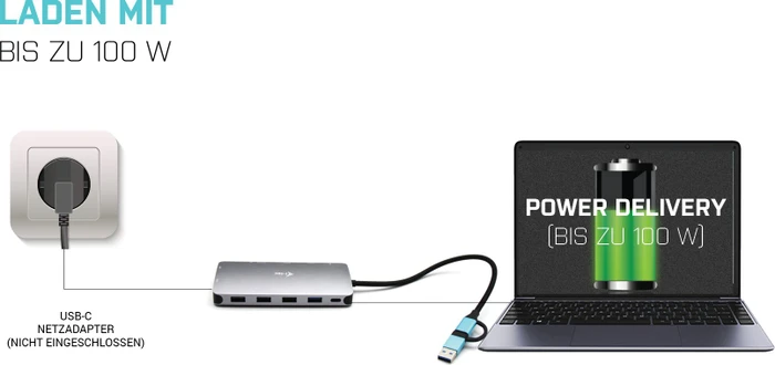 i-tec USB-C Metal Nano Dock, USB-C 3.0 [Stecker]