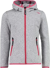 CMP Knit-Tech Meliert Fleece Jacke argento/fragola (Junior)