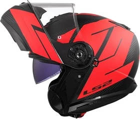 LS2 FF908 Strobe II Code matt schwarz/rot