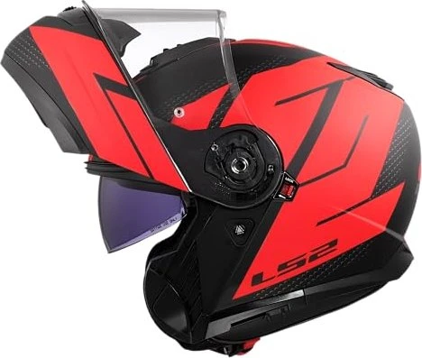 LS2 FF908 Strobe II Code matt schwarz/rot