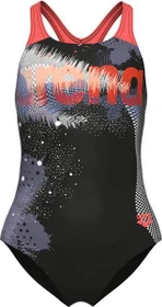 Arena Light Tricks Badeanzug black/calypso coral/multi (Junior)