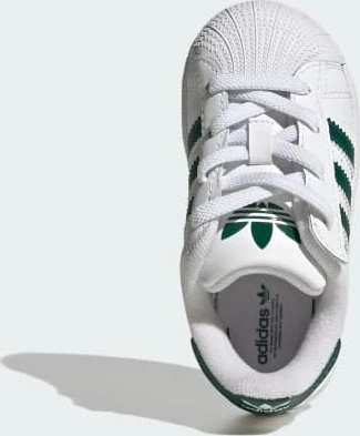 adidas Superstar II Comfort Closure Elastic Lace cloud white/collegiate green (Junior)