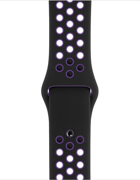 Apple Nike Sportarmband S/M und M/L für Apple Watch 40mm schwarz/hyper grape