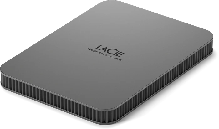 LaCie Mobile Drive Secure, Space Gray, 2TB, USB-C 3.0