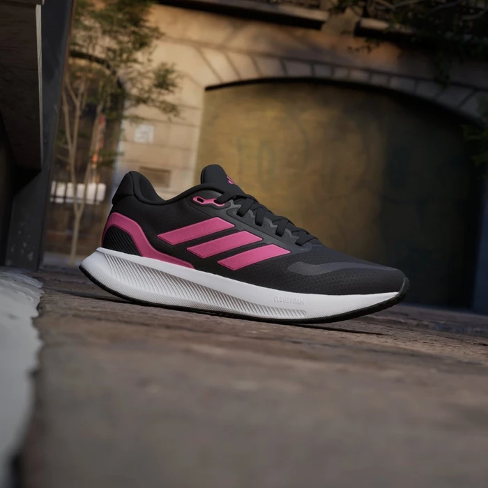 adidas Runfalcon 5 core black/pink fusion/cloud white (Damen)