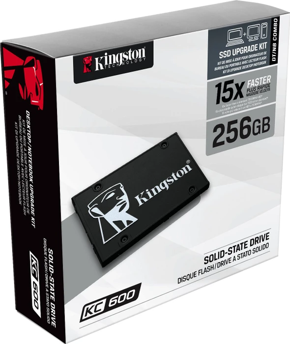 Kingston SSDNow KC600 - Upgrade Bundle Kit 256GB, 2.5" / SATA 6Gb/s