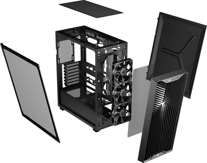 Corsair 3200D RS, schwarz, Glasfenster