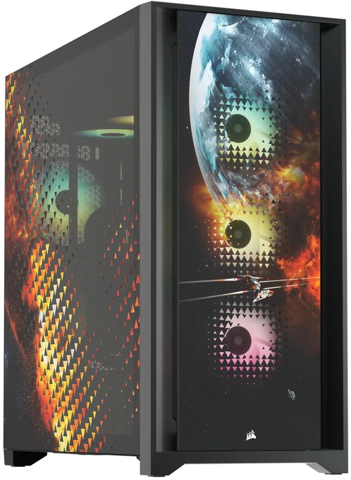Corsair iCue 5000X RGB Signature Series Planetary, schwarz, Glasfenster
