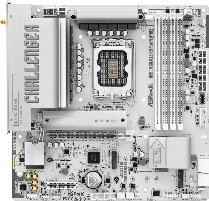 ASRock B860M Challenger WiFi White (Intel 1851)