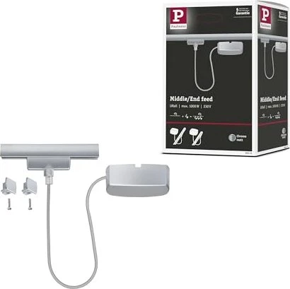 Paulmann URail Schienensystem-Komponente Kabel-Stromeinspeisung chrom matt