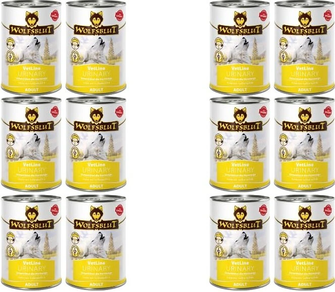 Wolfsblut VetLine, Urinary, mit Huhn und Süßkartoffeln, 2.37kg (6x 395g)