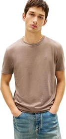 Tommy Hilfiger Extra Slim Tommy Flag Jersey T-Shirt kurzarm ivy mink heather (Herren)
