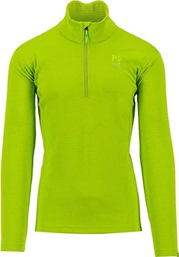 Karpos Pizzocco Half Zip Funktionsshirt langarm lime green (Herren)