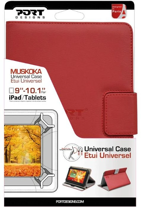 Port Designs Muskoka 10.1" Tablet Schutzhülle rot