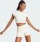 adidas Lounge Ribbed Crop T-Shirt kurzarm non dyed (Damen) Vorschaubild