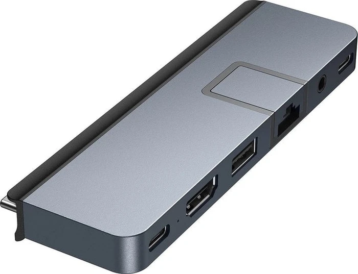 Targus HyperDrive DUO PRO 7-in-2 USB-C Hub - Grey, 2x USB4 [Stecker]