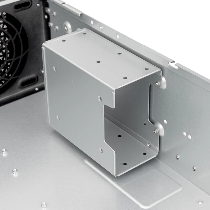SilverStone RM32, Rackmount Server, schwarz/grau, 3HE, SFX-L