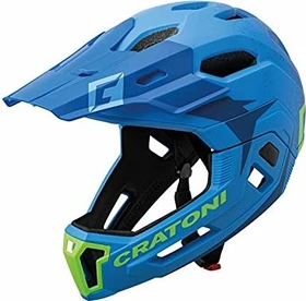Cratoni C-Maniac 2.0 MX Fullface-Helm blue/lime matt