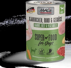 MAC's Dog Kaninchen und Gemüse, 2.40kg (6x 400g)