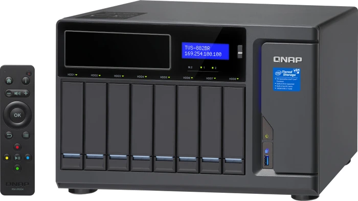QNAP TVS-882BRT3-i5-16G 30TB, 16GB RAM, 4x RJ-45 1000Base-T, 4x Thunderbolt 3 / USB-C 3.1