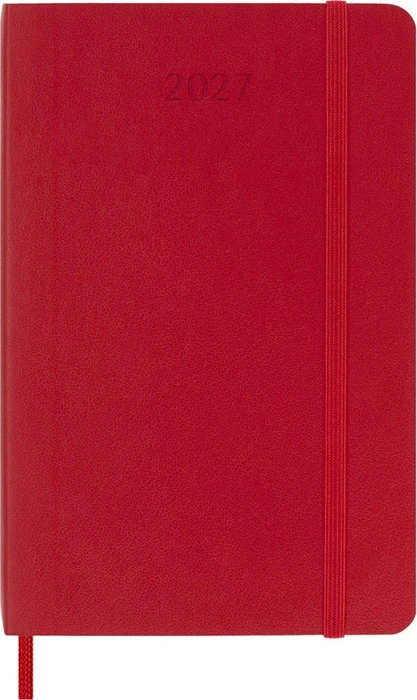 Moleskine Wochen-Notizkalender 1 Woche/1 Seite 2027, A6, Softcover, rot