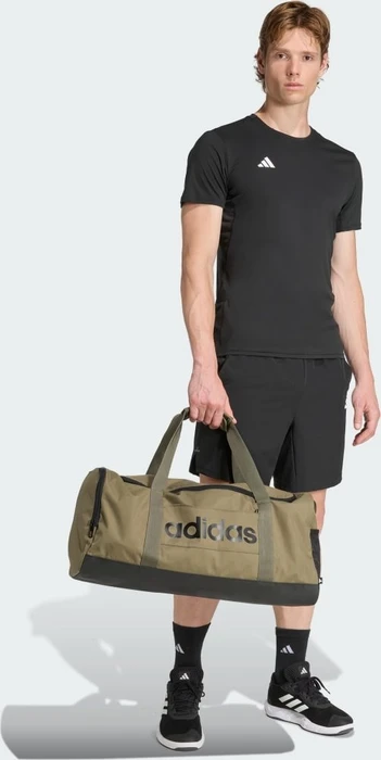 adidas Linear Duffelbag M Sporttasche olive strata/black
