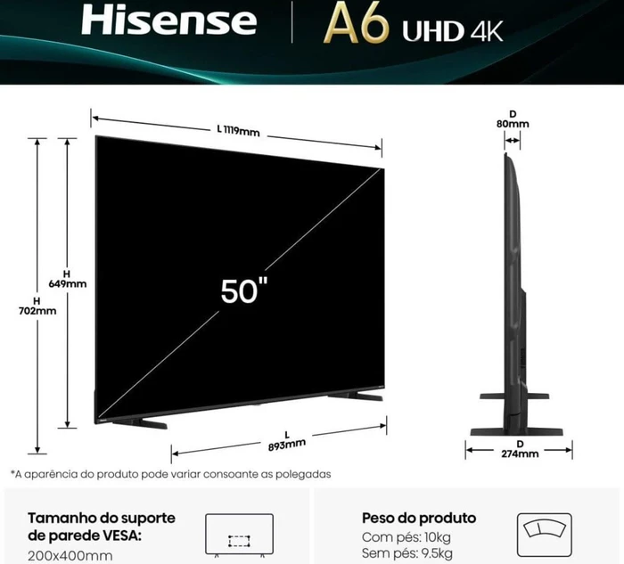 Hisense 50A6Q