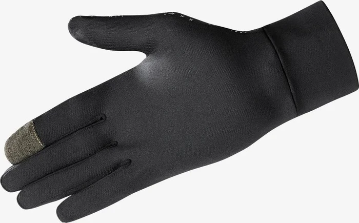 Salomon Cross Warm Handschuhe deep black/ao/reflective silver