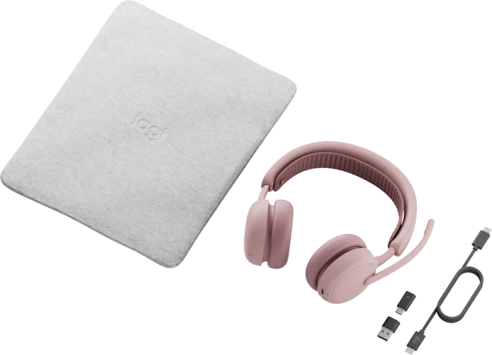 Logitech Zone Wireless 2 ES for Business, Teams, rosa