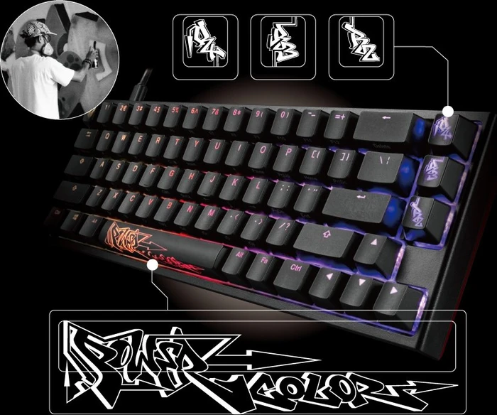 PowerColor X Ducky One 2 SF RGB Special Edition, Kailh Box WHITE, USB, US