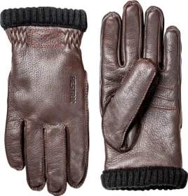 Hestra Deerskin Primaloft Rib Handschuhe braun