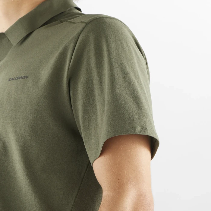Salomon Trackline Poloshirt kurzarm grape leaf (Herren)