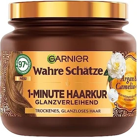 Garnier Wahre Schätze 1-Minute Haarkur Argan- & Camelia-Öl, 340ml
