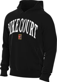 Nike Court Heritage Dri-FIT Tennis Hoodie black/white/flat pewter (Herren)