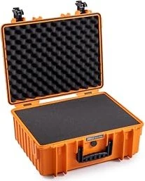 B&W International Outdoor Case Typ 6000 Koffer mit Schaumstoffeinsatz orange