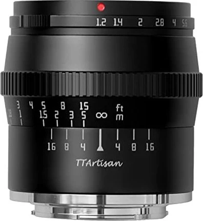 TTArtisan 50mm 1.2 für Canon EF-M schwarz