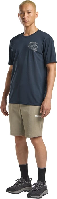 Jack Wolfskin Hikeout Hose kurz stone (Herren)