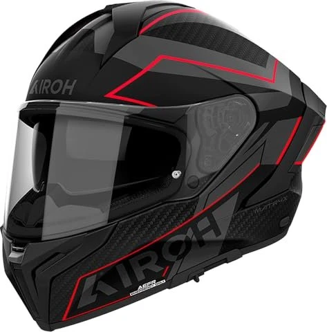 Airoh Matryx Sentinel matt schwarz/grau/rot
