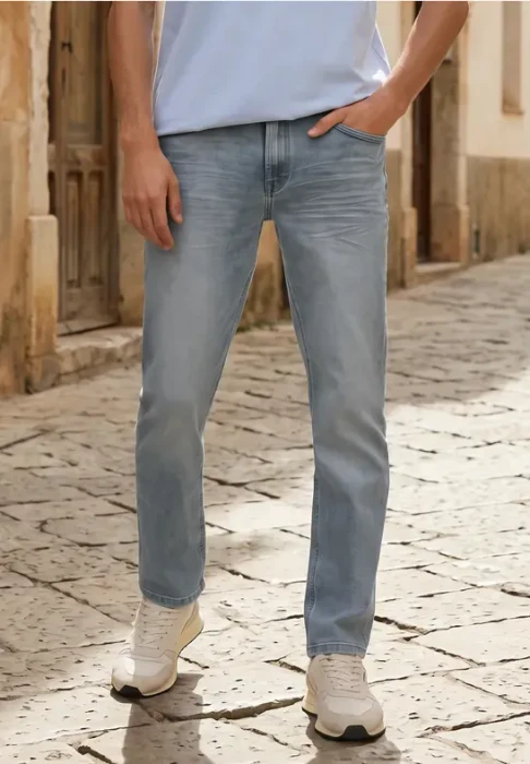 Street One Racer Jeans light grey random wash (Herren)
