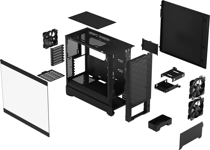 Fractal Design Pop Air Black TG Clear Tint, Glasfenster