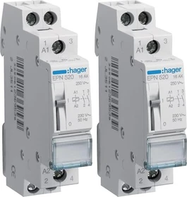 Hager Fernschalter 2 Schließer 230V AC 110V DC 16A 1PLE