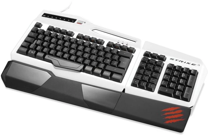 MadCatz S.T.R.I.K.E. 3 Keyboard weiß, USB, DE