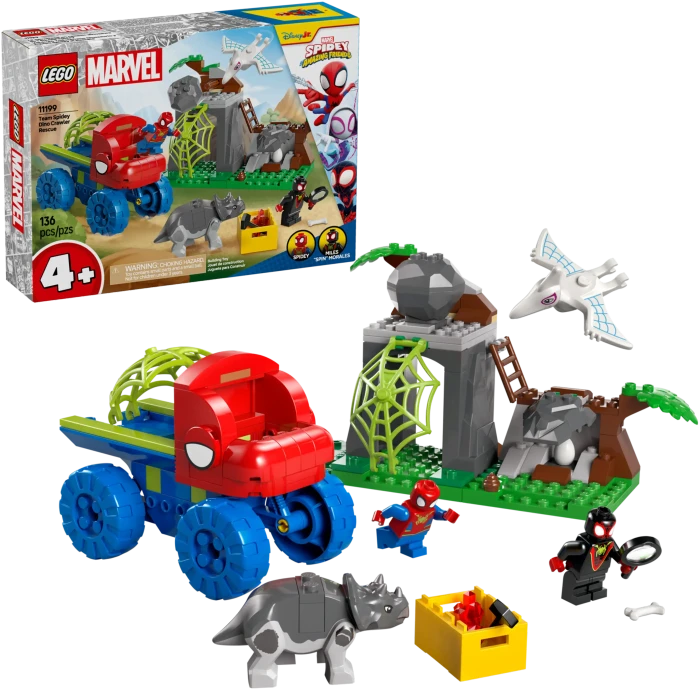 LEGO Marvel Super Heroes Spielset - Spideys Team auf Rettungsmission im Dino-Truck