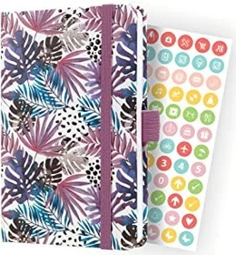 Sigel Jolie Wochenkalender 2024, A6, Hardcover, violet jungle fever, 87 Blatt
