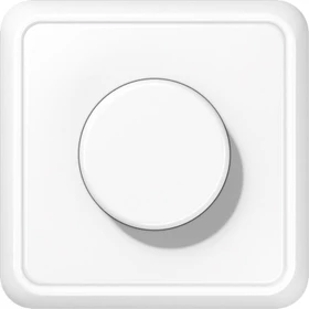 Jung Serie CD Drehdimmer LED mit Dreh-Ausschalter, alpinweiß